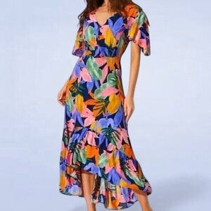 Abel the Label x Anthropologie Tropical Leonard Dress - Size Medium